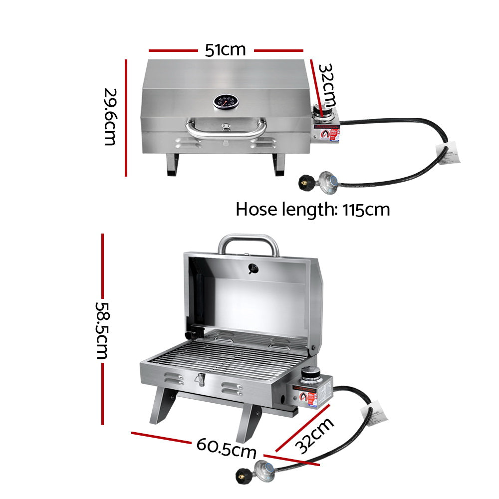 Grillz Portable Gas BBQ Grill