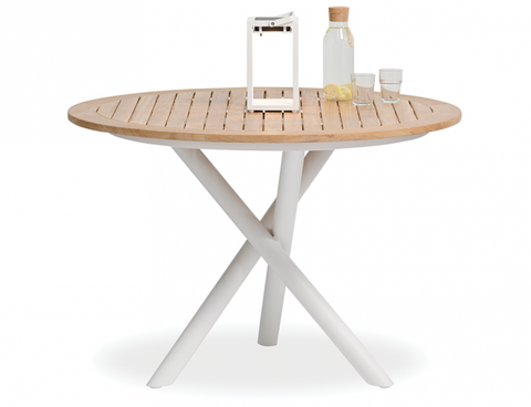 Sustainable Outdoor Round Table White - 110cm