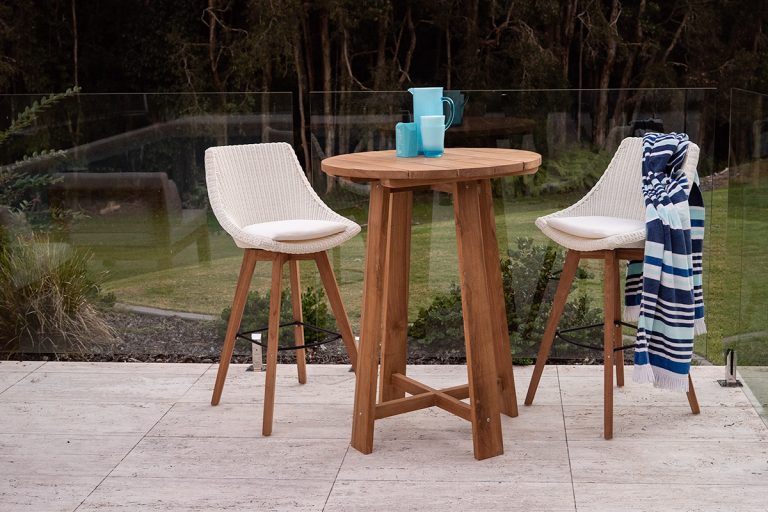 Amaryllis Outdoor Bar Stool White – Set of 2