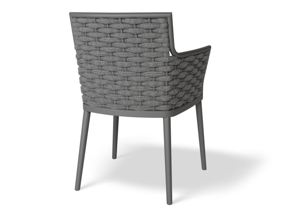 Lotus Outdoor Dining Chair Charcoal with Dark Grey Cushion