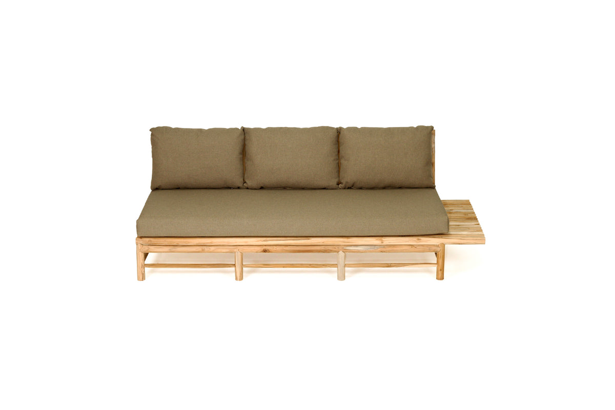 Tree Trunk Row Style Outdoor Sofa 3 Seater