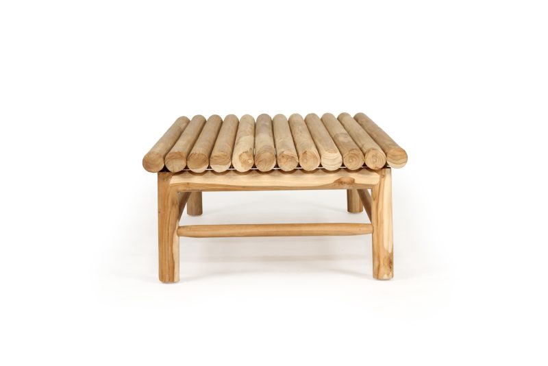 Tree Trunk Row Style Outdoor Coffee Table