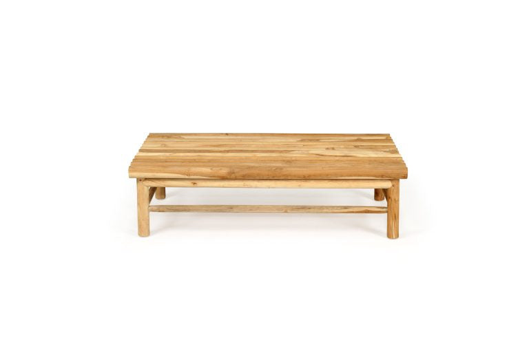 Tree Trunk Row Style Outdoor Coffee Table