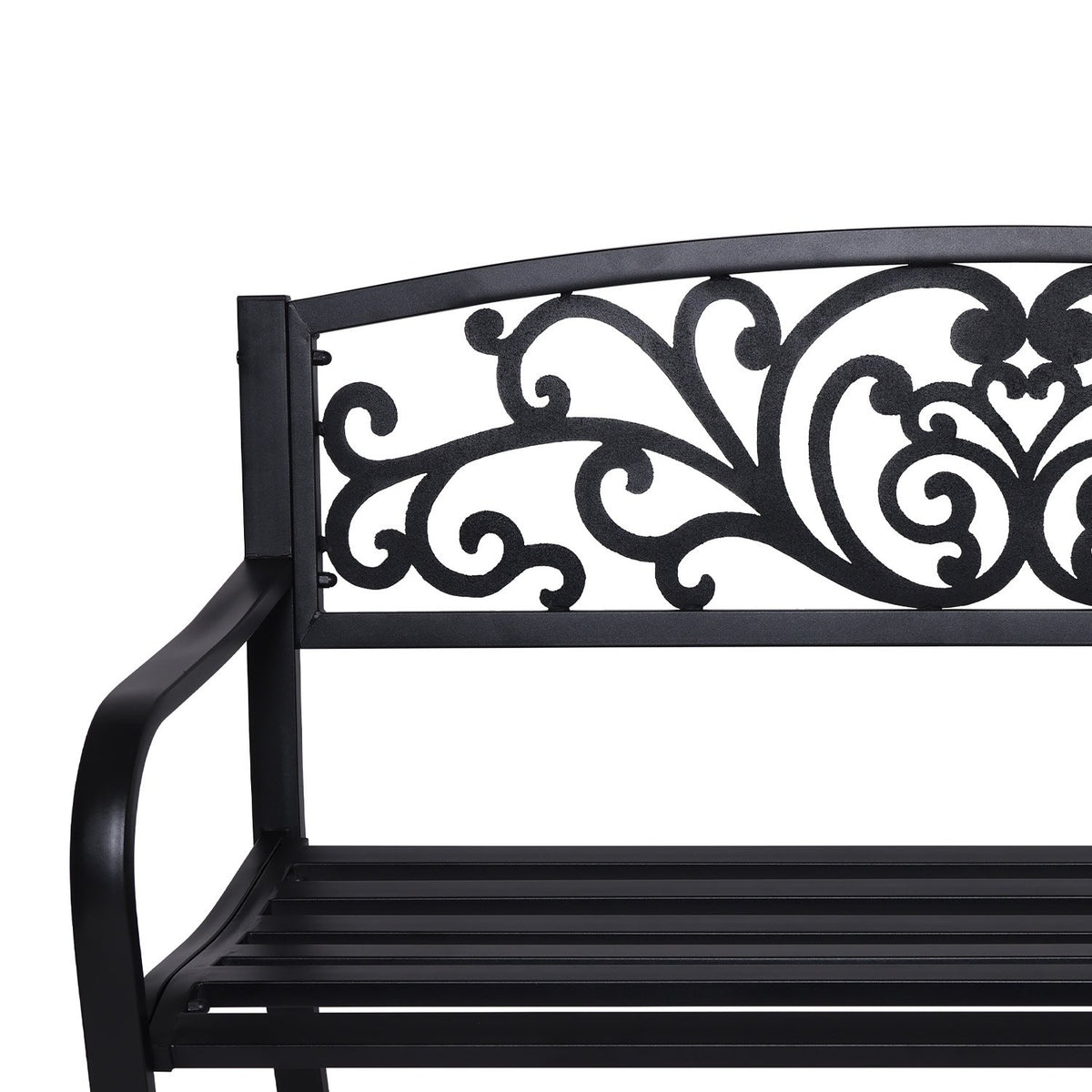 Wallaroo Steel Outdoor Garden Bench - Floral