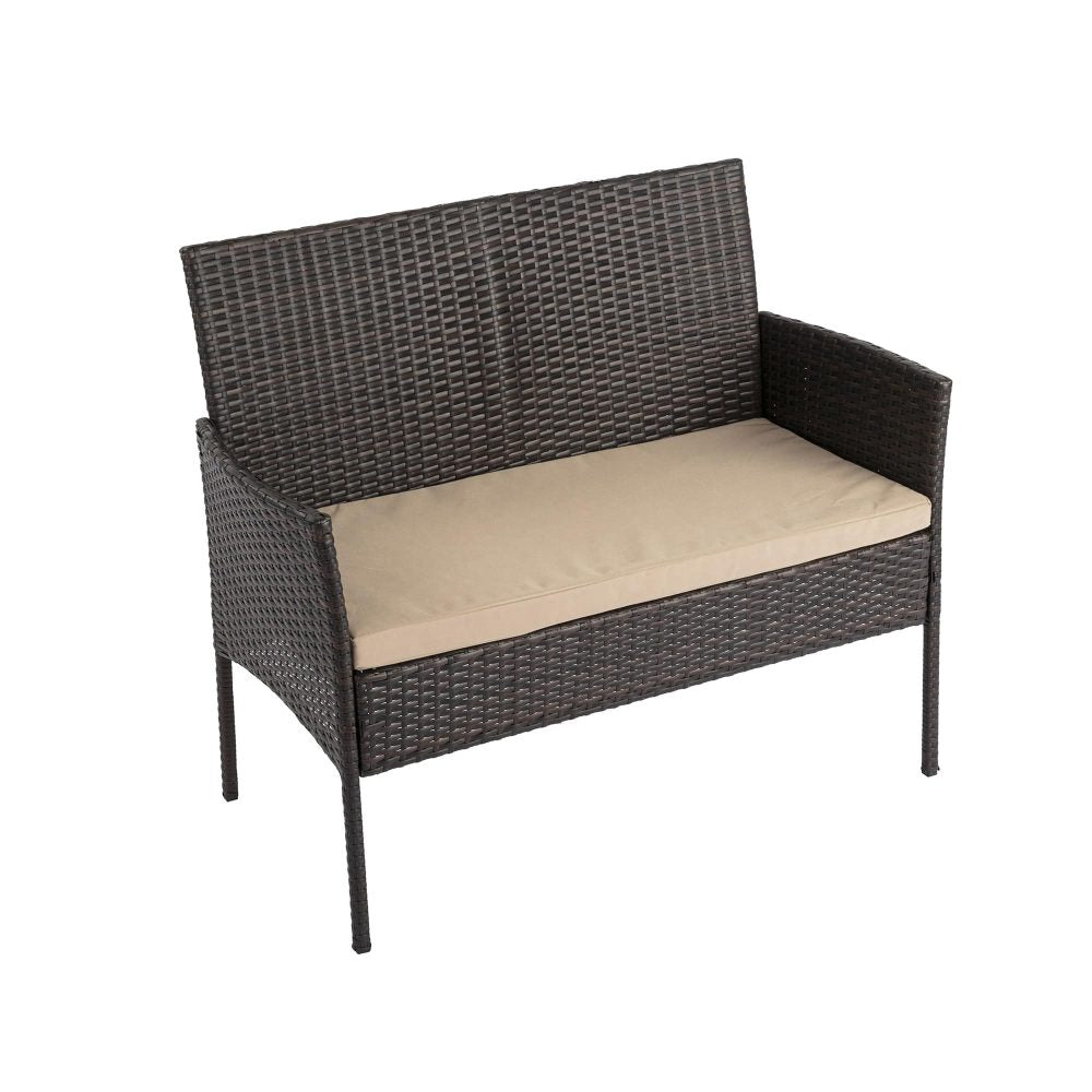 Breeze Wicker Outdoor Lounge Set 4-Seater