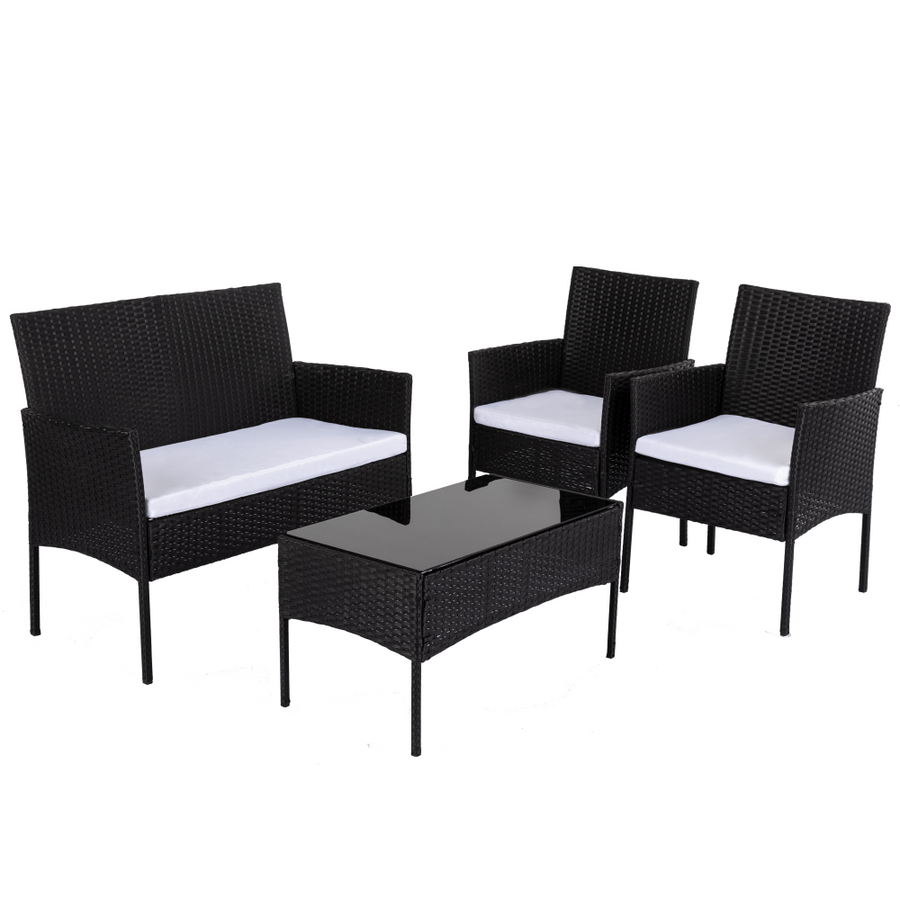 Wicker Outdoor Lounge Sofa Set 4-Seater