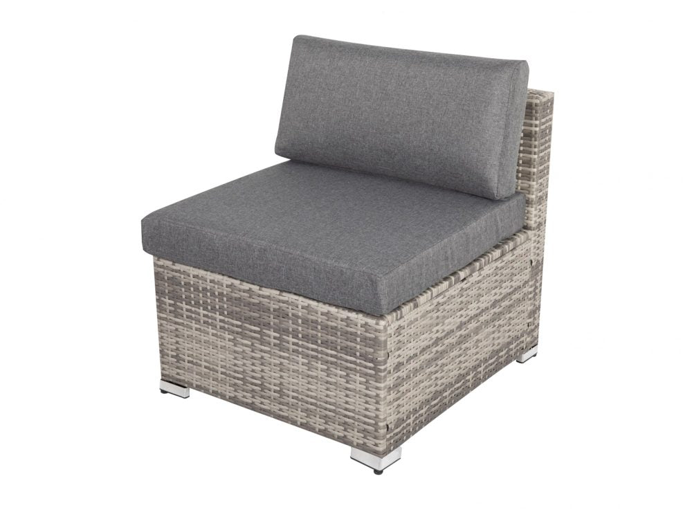 Outdoor Wicker Lounge with Storage 7PC Grey