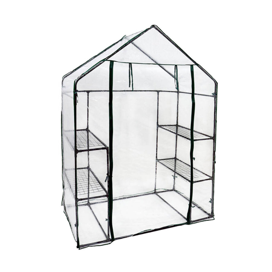 Garden Greens Greenhouse Walk-In Shed 3 Tier Solid Structure & Quality 1.95m