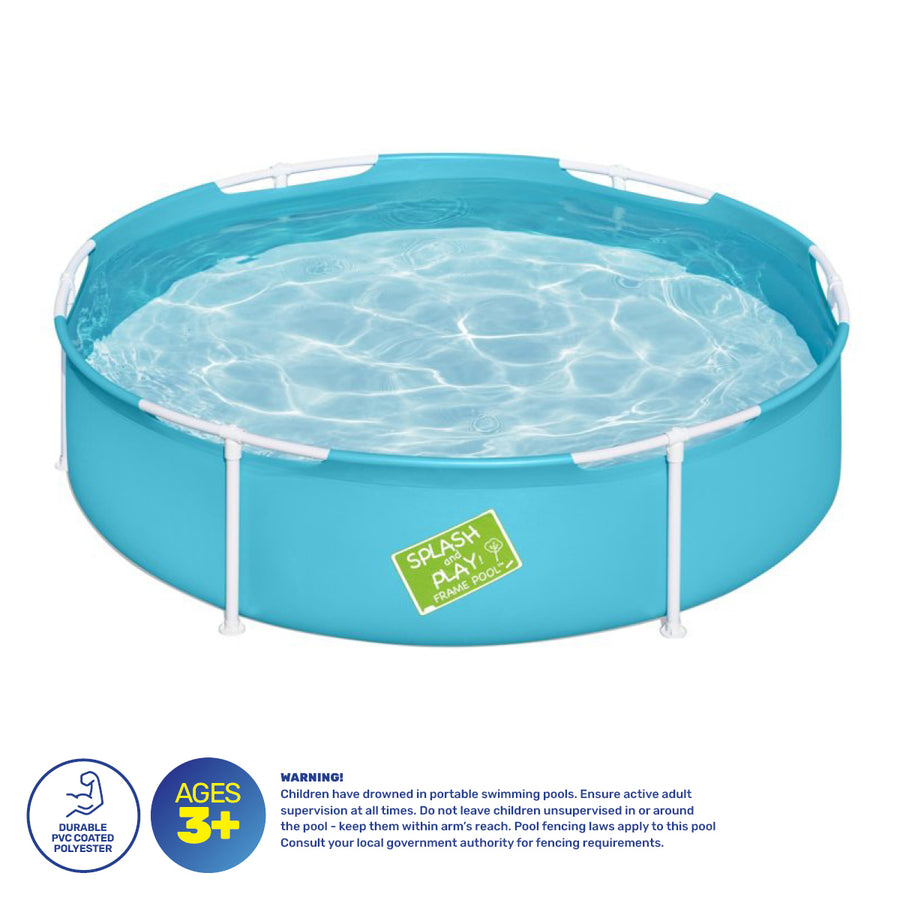 Bestway 1.52m x 38cm Kids Above Ground Pool Quality Construction 580 Litre