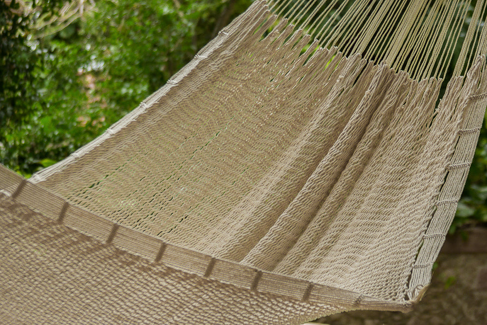 Outdoor undercover cotton Mayan Legacy hammock King size Marble