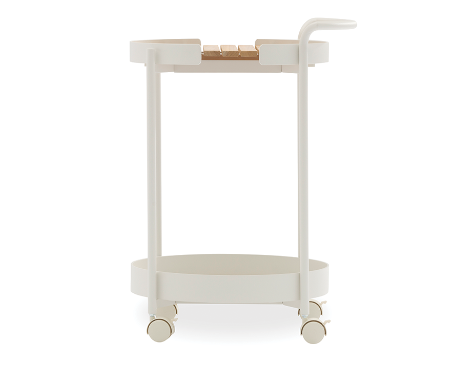 Rose Outdoor Bar Cart White