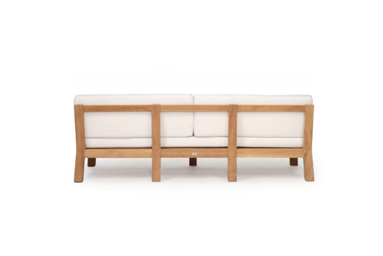 Orchid Cube Style Outdoor Sofa 3 Seater Natural