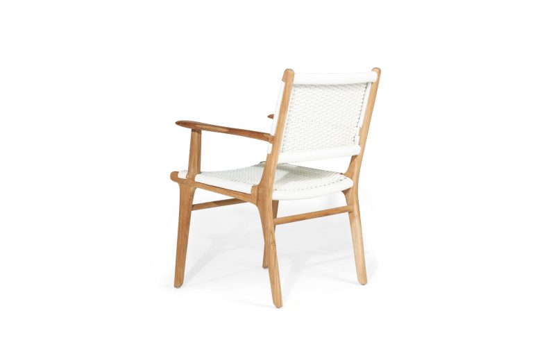 Azalea Armchair White – Close Weave