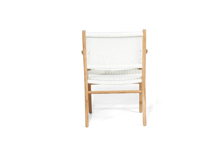 Azalea Armchair White – Close Weave