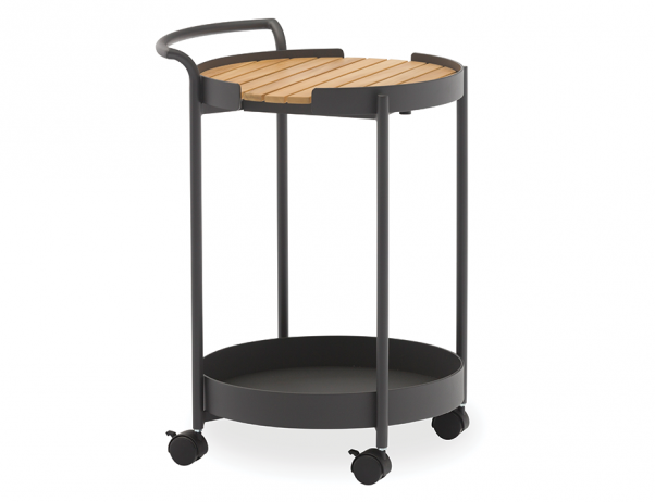 Rose Outdoor Bar Cart Charcoal