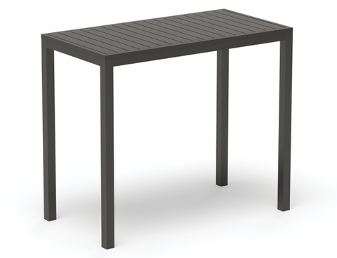 Tulip Outdoor High Bar Table Charcoal 125 x 65cm