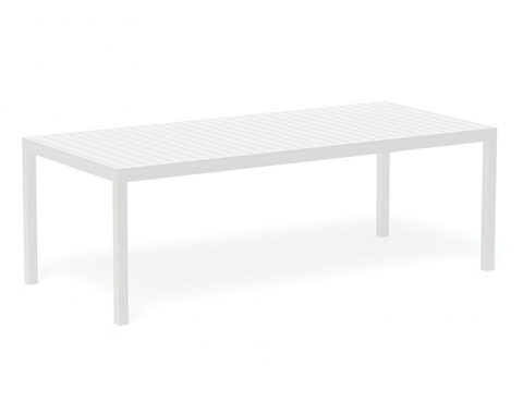 Tulip Outdoor Table White 220 x 100cm