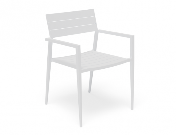 Tulip Outdoor Chair White No Cushion