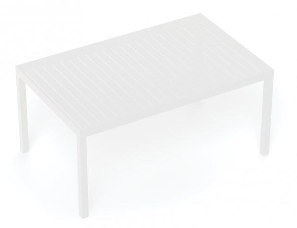 Tulip Outdoor Table White 160 x 90cm