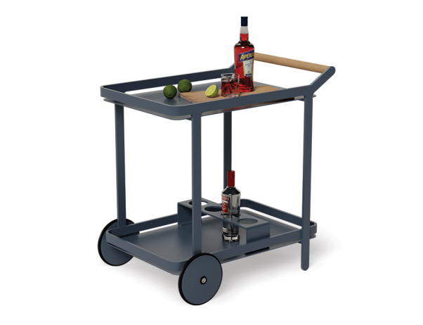 Lilac Outdoor Bar Cart Midnight Blue