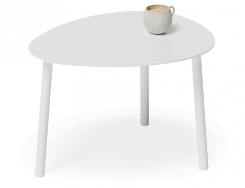 Lavender Outdoor Side Table White