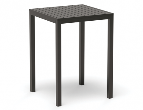 Tulip Outdoor High Bar Table Matt Charcoal 77 x 77cm