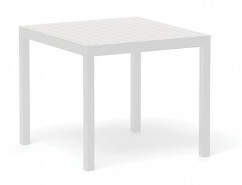 Tulip Outdoor Table White 90 x 90cm