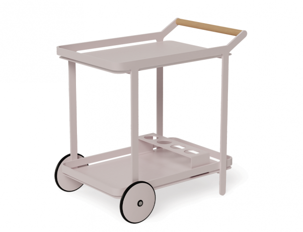 Lilac Outdoor Bar Cart Pale Pink Blush