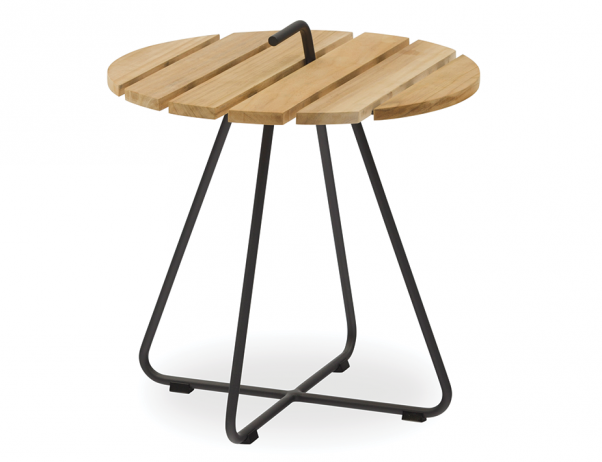 Modern Outdoor Side Table Charcoal Leg